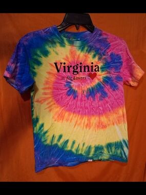 Virginia Tie-Dye Short Sleeve Tee - Multicolor